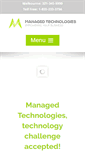 Mobile Screenshot of managedtechnologies.com