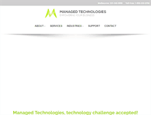 Tablet Screenshot of managedtechnologies.com